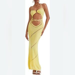 Elegant Yellow Maxi Dress